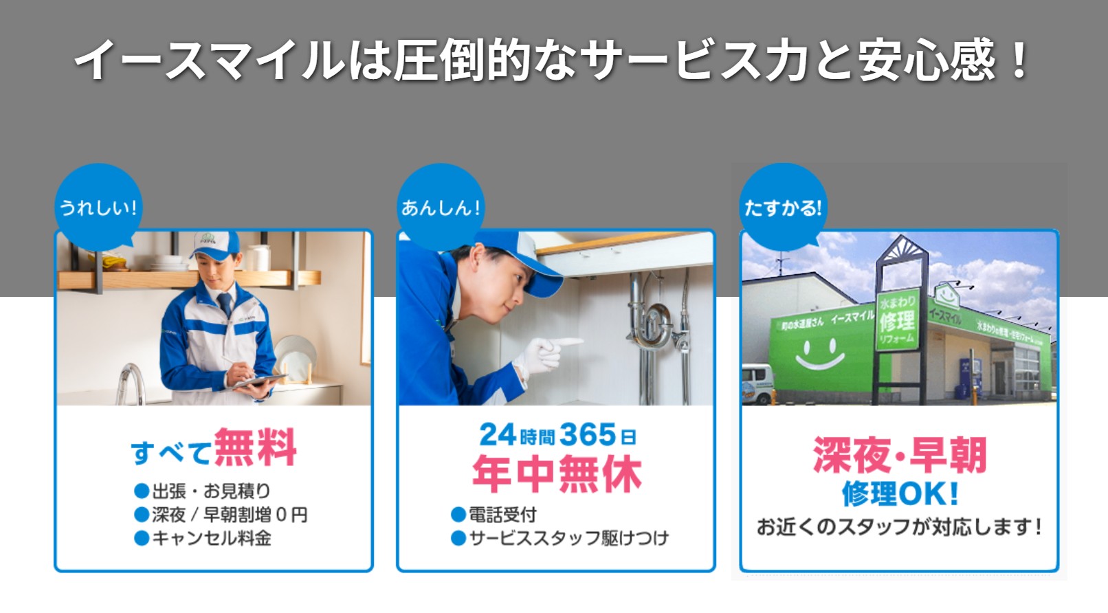 イースマイルのサービス