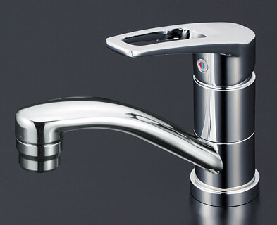 ワンホール混合水栓：KVK 洗面用水栓 KM7011T