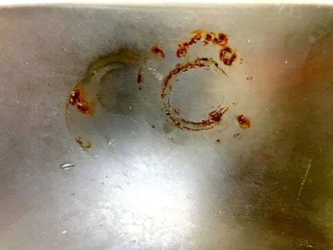 シンクが汚れてしまう原因である錆