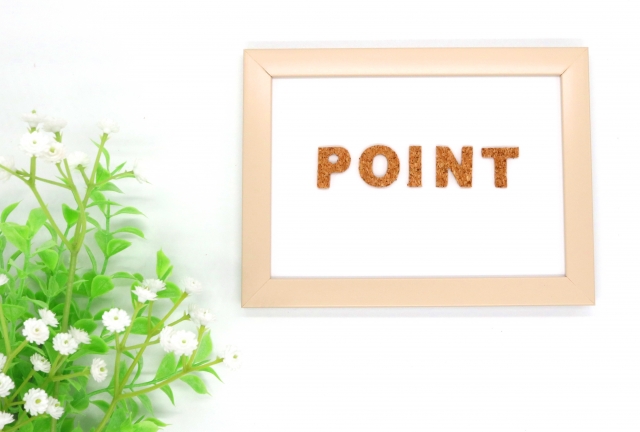ポイントの額縁
