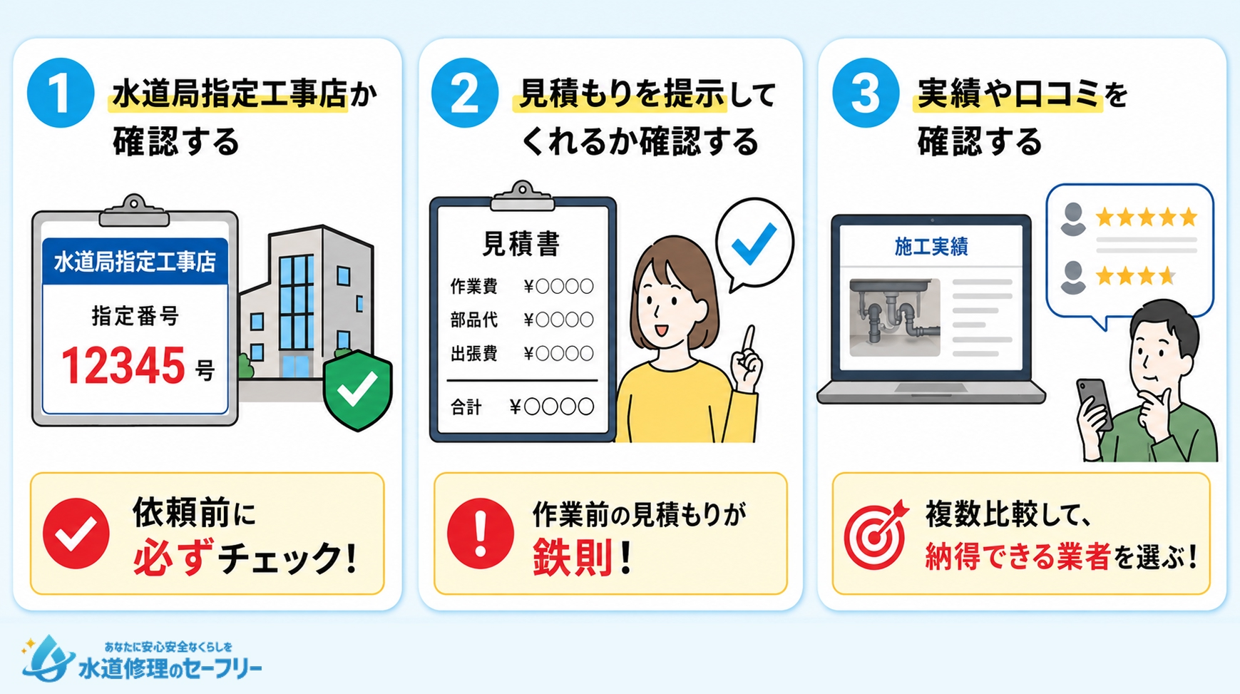 水漏れを解決してくれる業者の選び方を解説