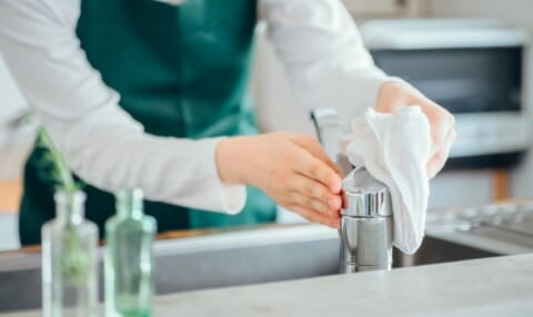 キッチン蛇口のカルキ発生を予防するコツ