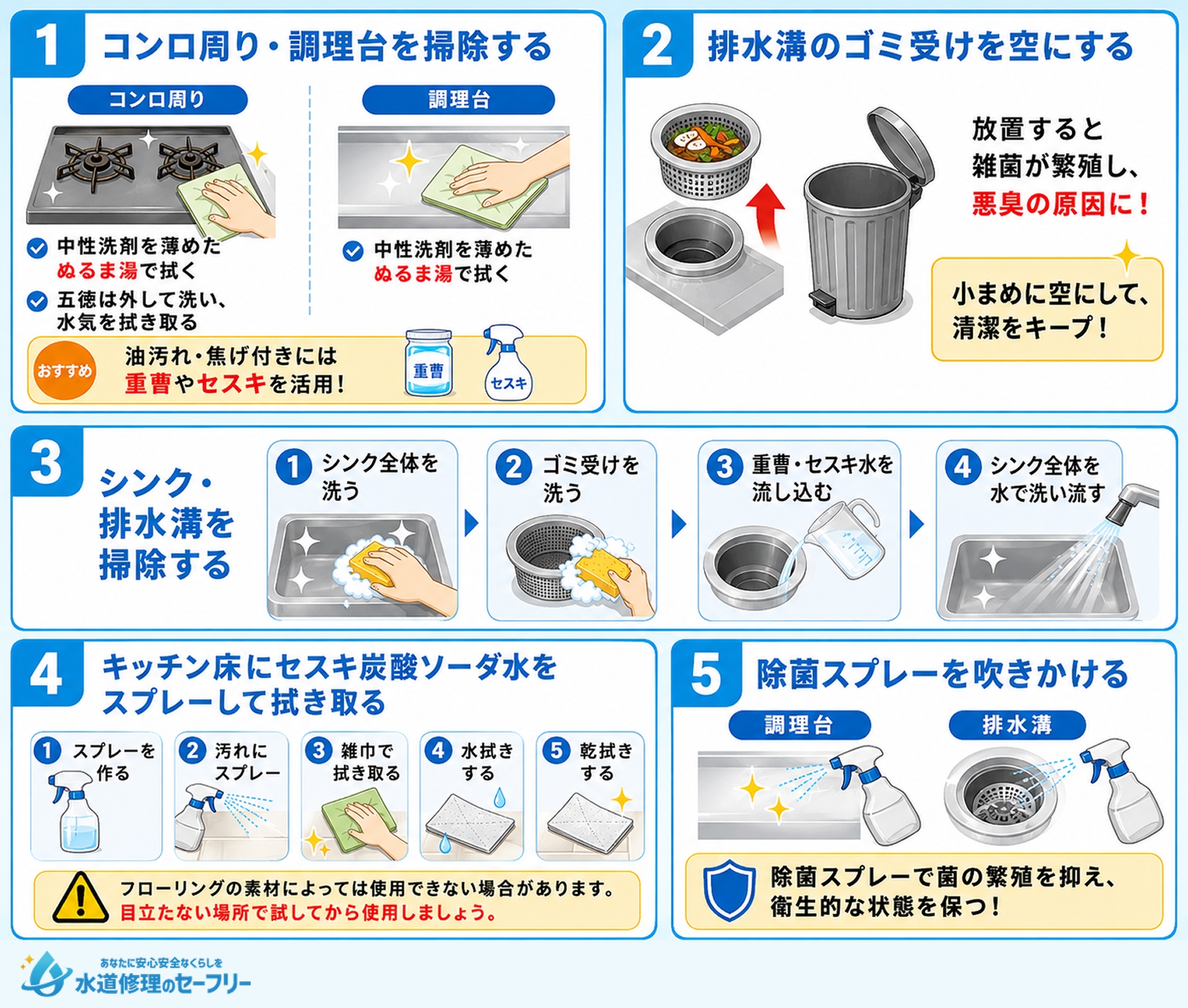 時短で効率的な掃除ルーティンをいくつか紹介