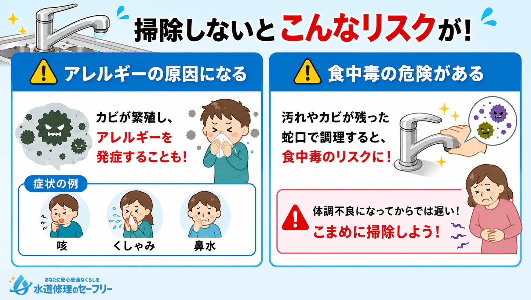 こんなに危険!キッチン蛇口を掃除しないリスクを解説