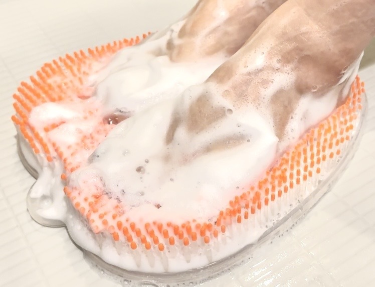 フットグルーマーの泡立ち！