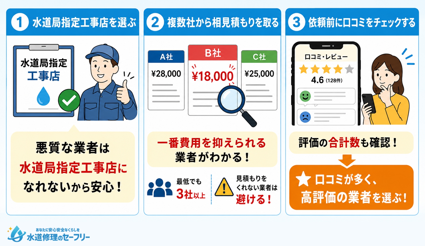 蛇口修理業者を選ぶときの注意点を解説