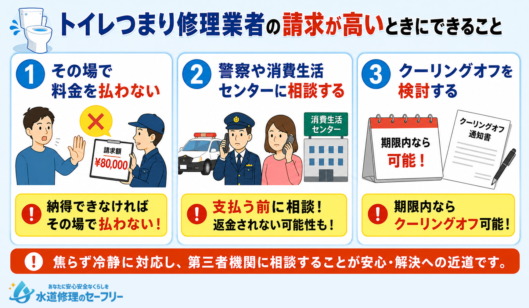 トイレつまり修理業者の請求が高いときにできることを解説
