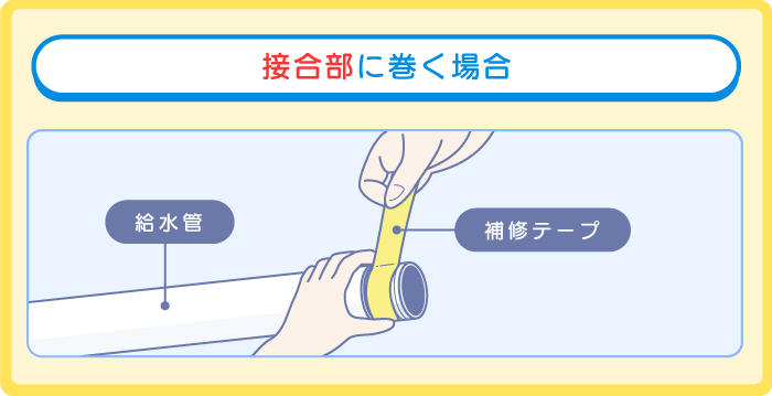 接合部に巻く場合