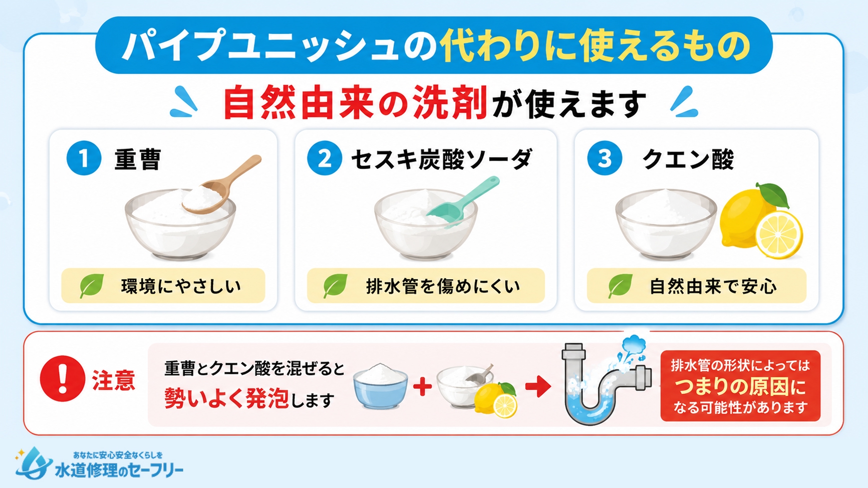 パイプユニッシュの代わりに使えるものを紹介