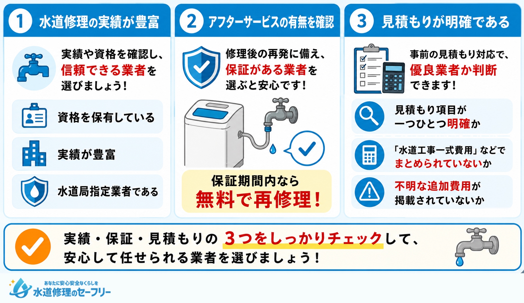 洗濯機蛇口の水漏れに対応してくれる業者の選び方を紹介