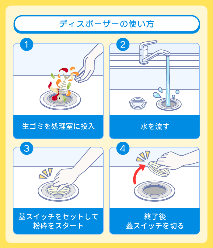 ディスポーザーの使い方