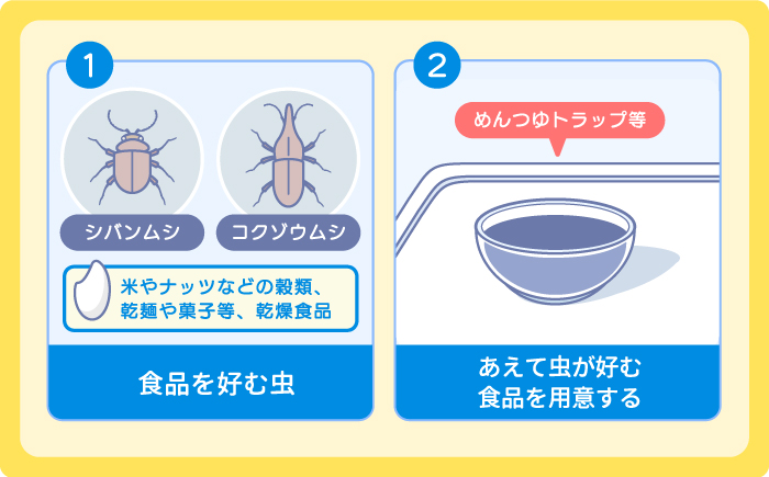 食品:シバンムシ・コクゾウムシ