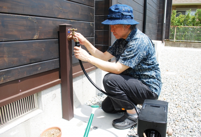 散水栓をDIYで立水栓に交換する簡単手順