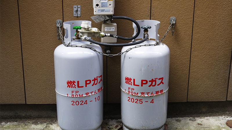 プロパンガスの残りが少ない