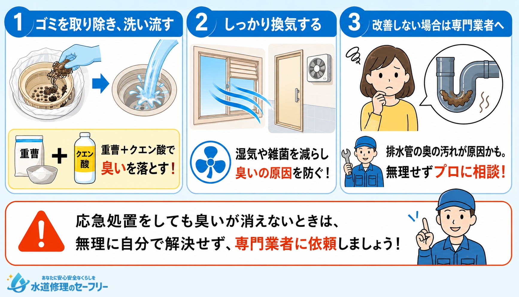 お風呂の排水溝が臭いときはどうしたら良い？