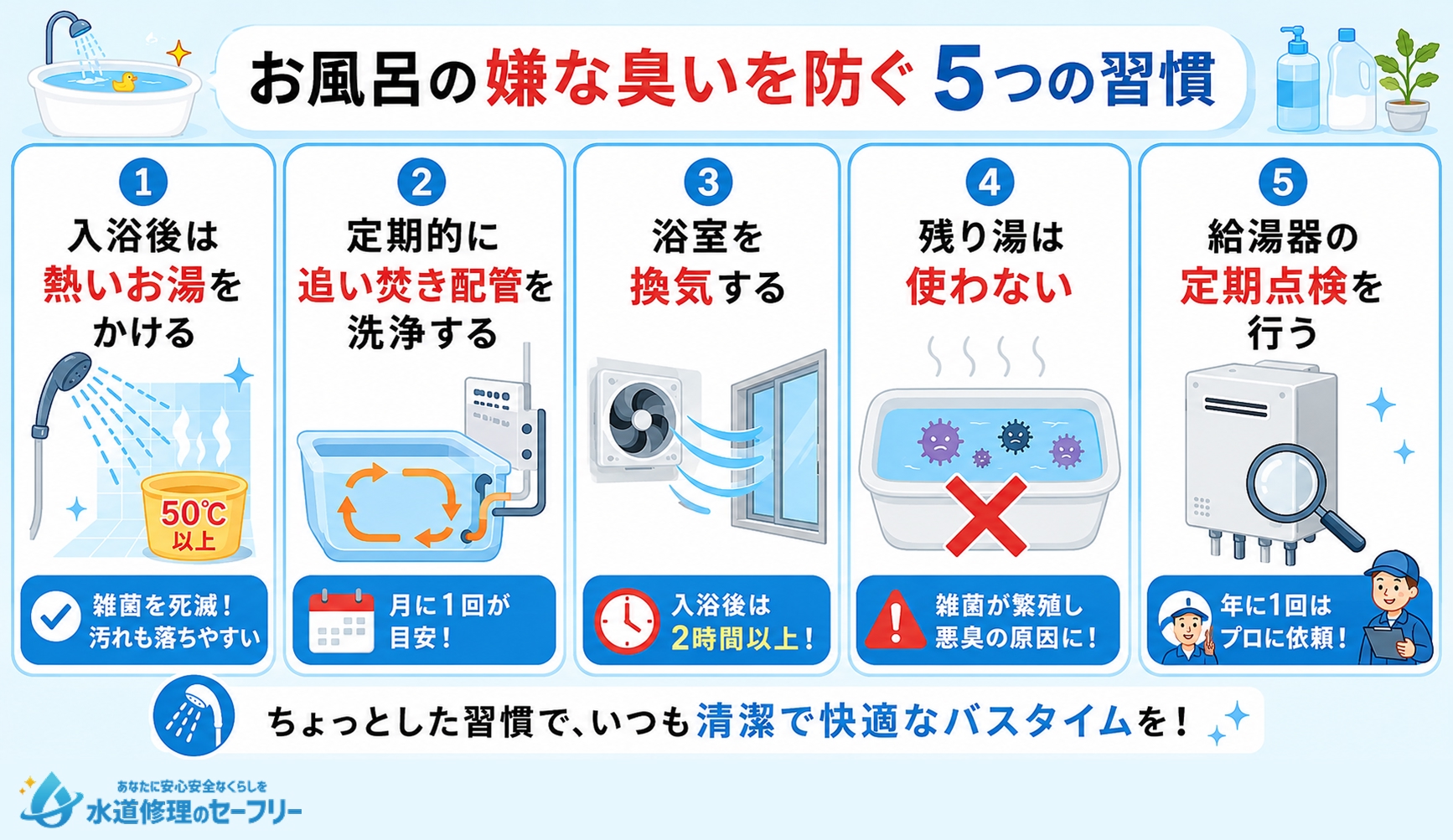 臭いを予防するための習慣を解説