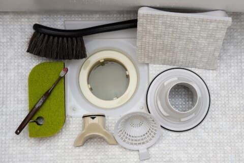 お風呂のカビ掃除　オキシクリーン