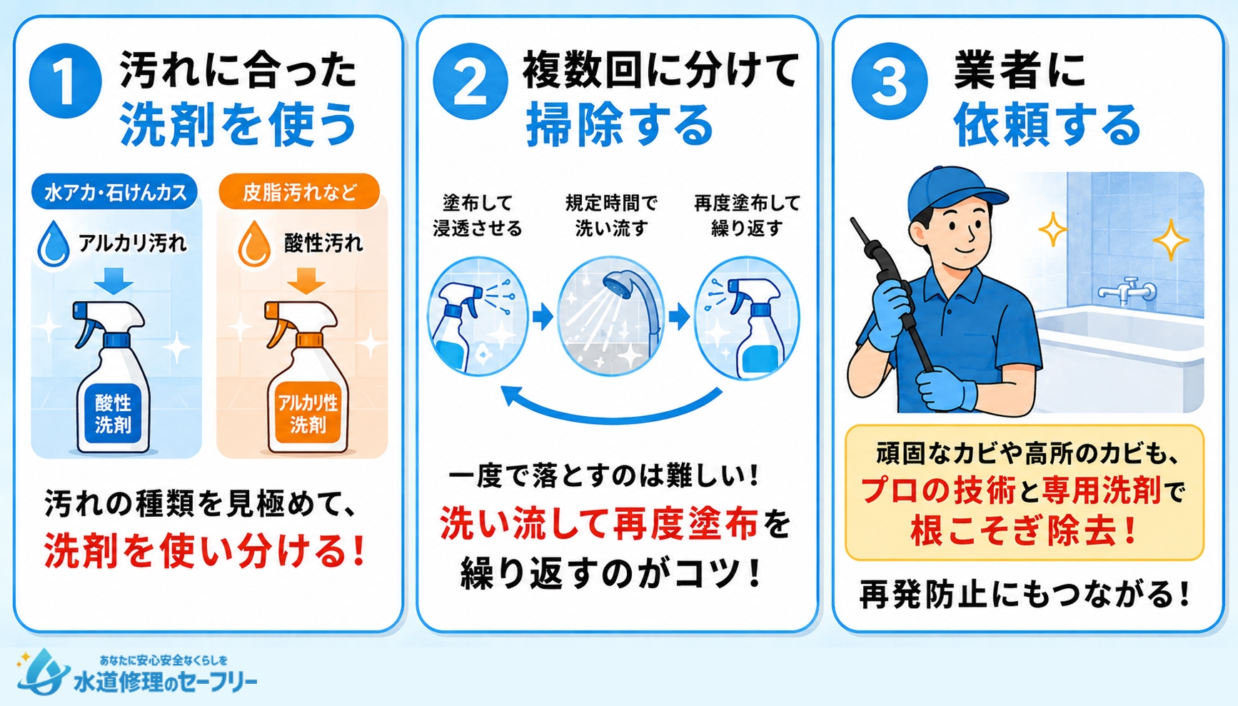 お風呂の床の黒ずみはなぜカビキラーで落ちない？原因と効果的な落とし方を徹底解説
