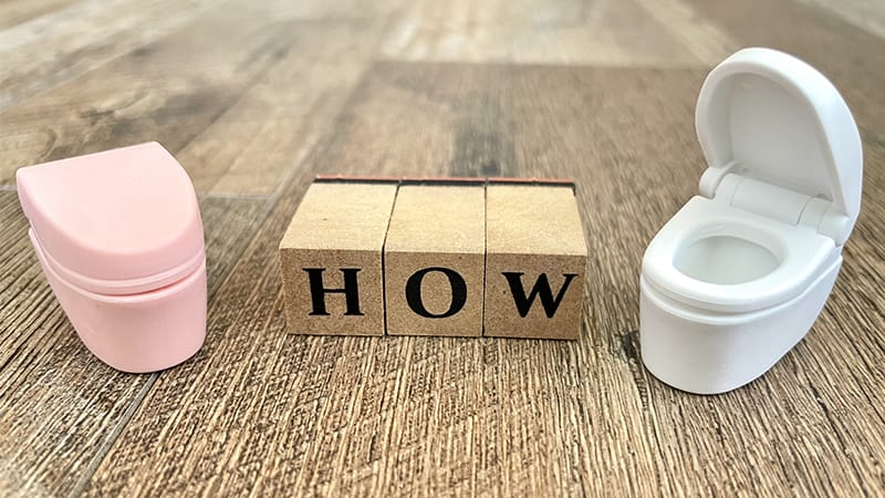 トイレにおける災害時の流し方