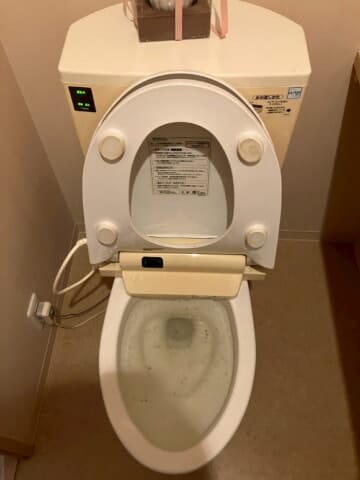 トイレ詰まり　作業前