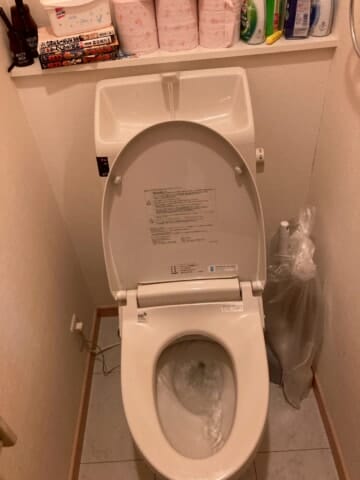 トイレ詰まり　作業後