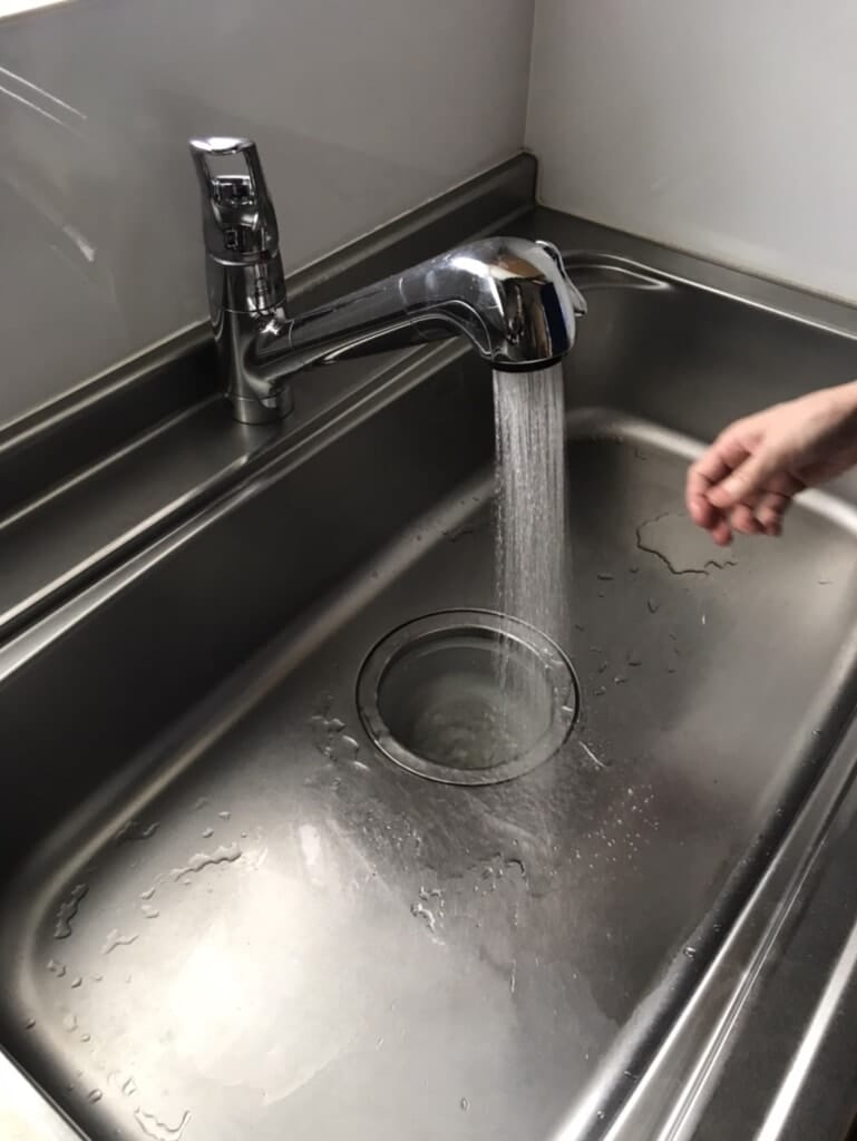 キッチン排水詰まり　作業後
