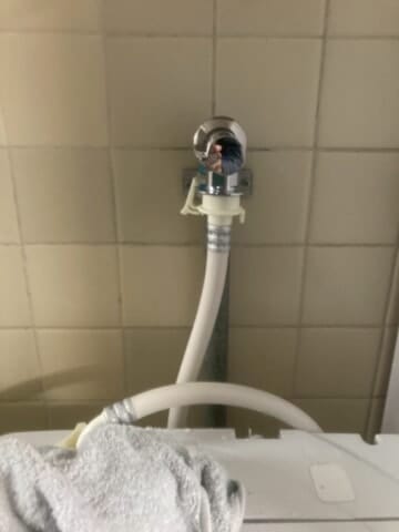 洗濯水栓交換後