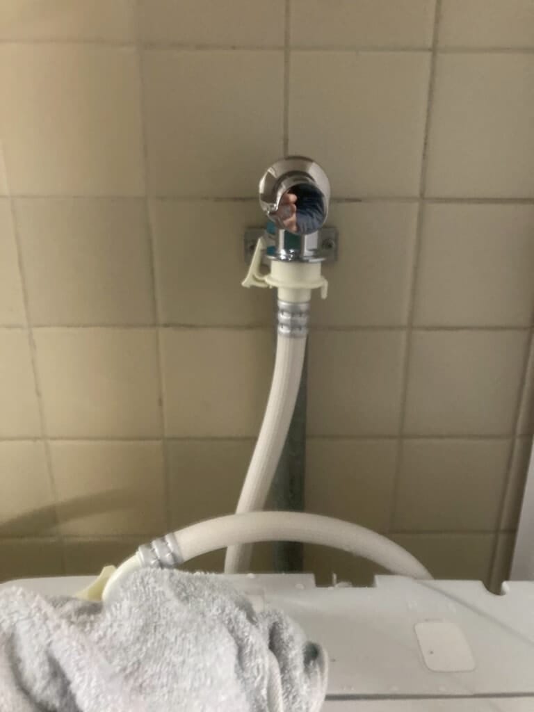 洗濯水栓交換後