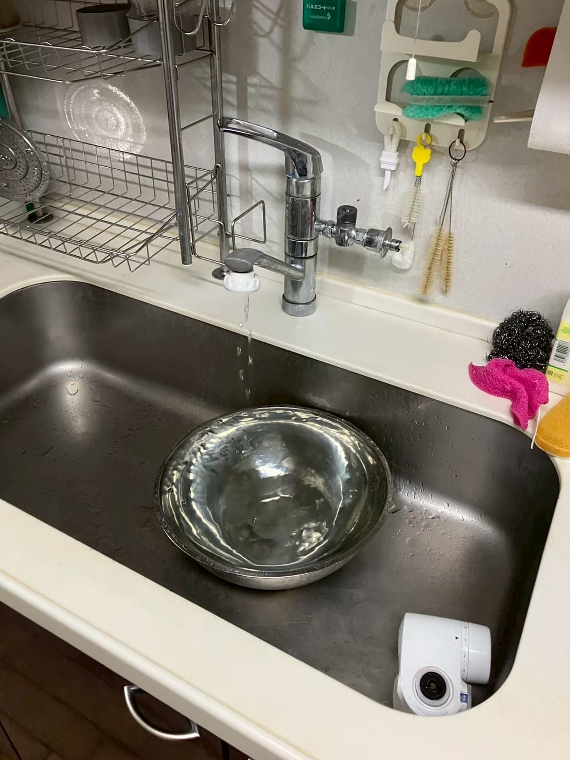 台所水栓交換前