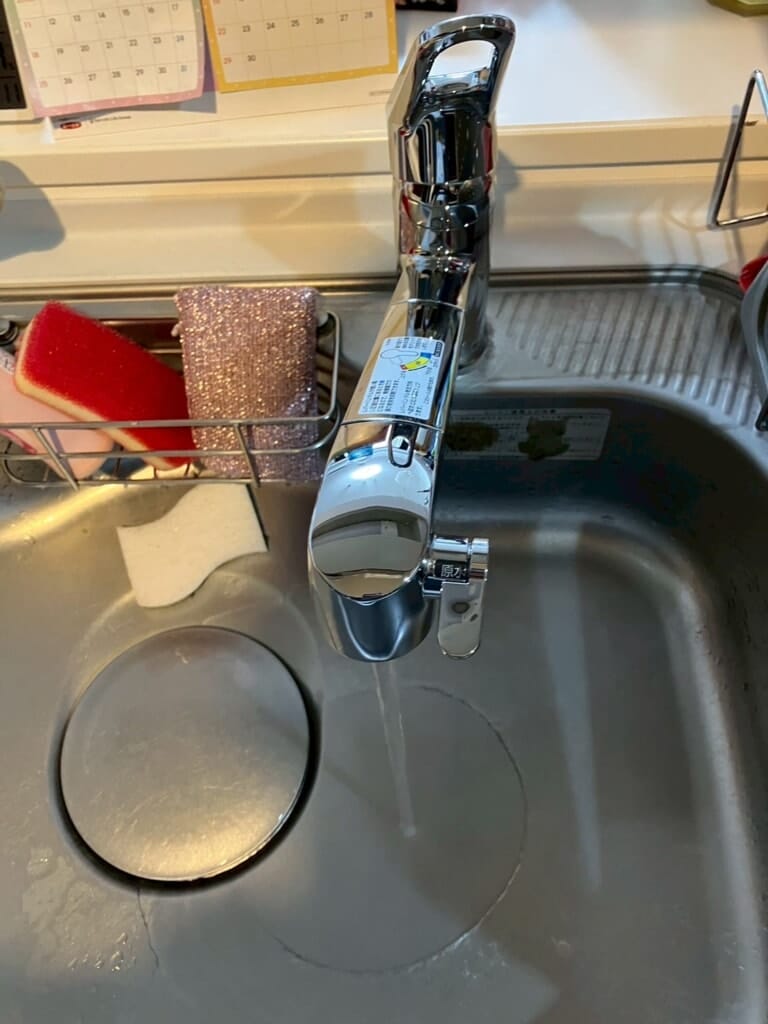 水栓交換後