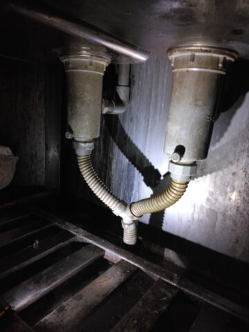 排水ホース交換前