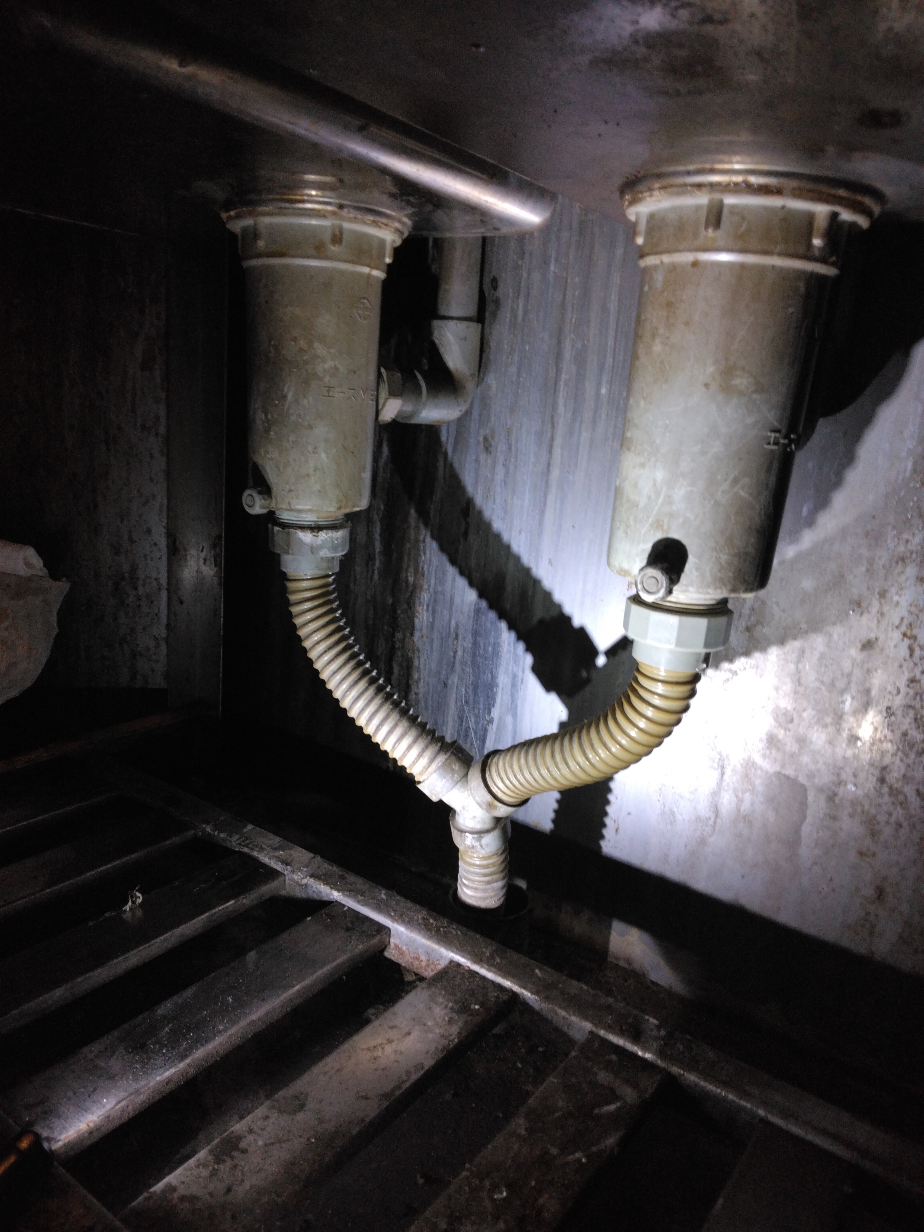 排水ホース交換前