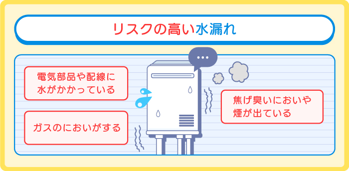 とくにリスクの高い水漏れへの対処法