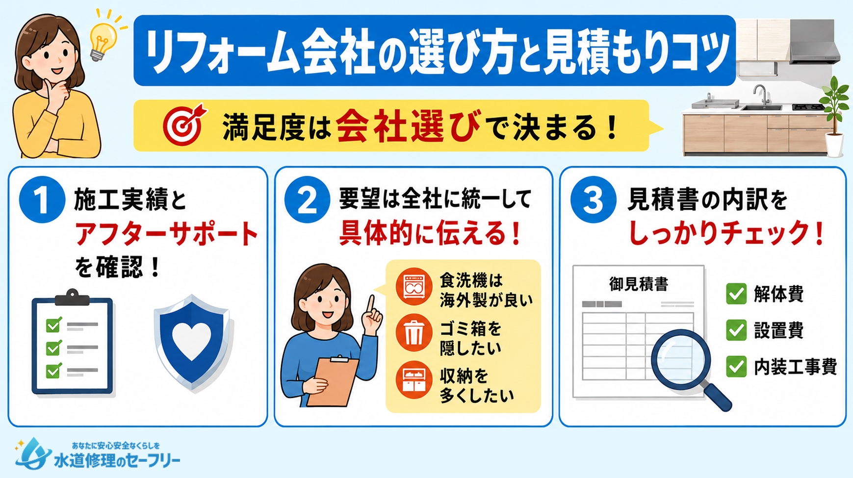 リフォーム会社の選び方と見積もりのコツを解説