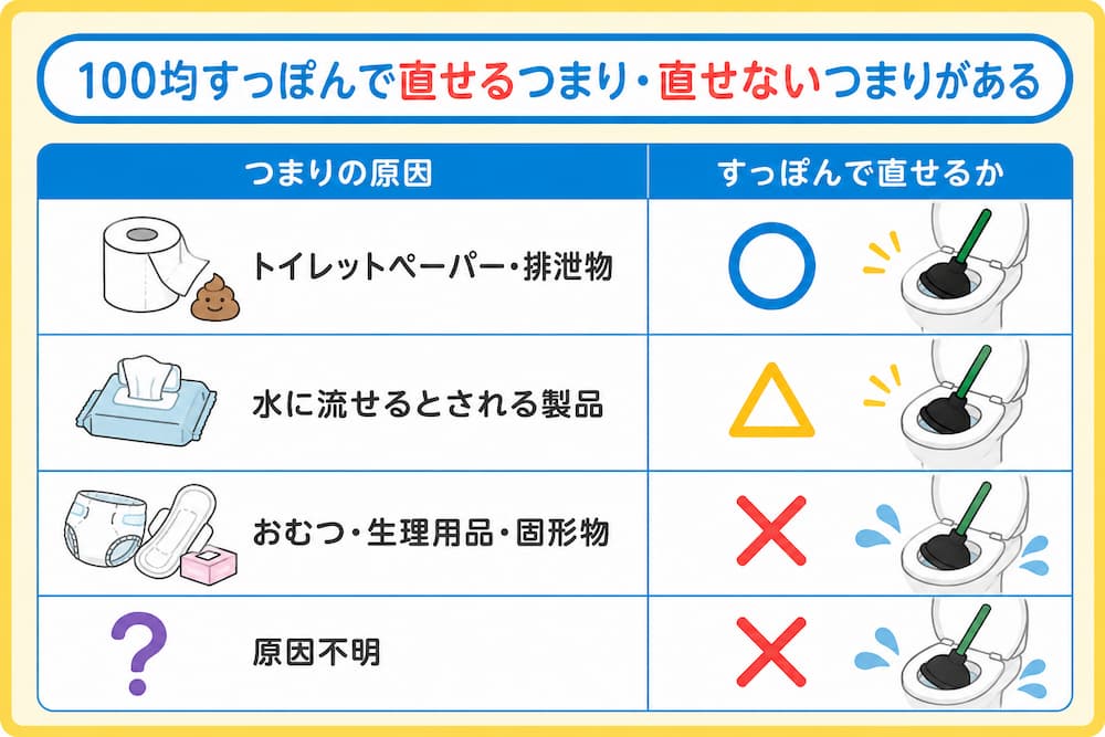 100均のすっぽんでもトイレつまりは直せる?