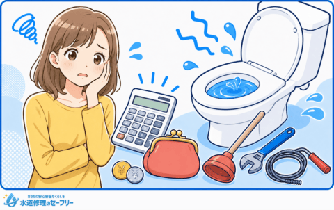 トイレつまり修理費用相場